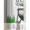 thumbnail image 6 of Golf Sheer Curtains 108 Inch Length 2 Panels Set for Living Room/Bedroom, Green Forest Tree Balls Clubs Sports Cartoon Semi Curtain Sheers Drapes Rod Pocket Curtains Window Treatment Set 52''x108''x2, 6 of 7