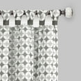 thumbnail image 3 of Mississippi Cuff Tab Top Window Curtain Panel - 52x63 - Grey, 3 of 3