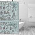 thumbnail image 4 of Zufioo Pirate Adventure Map Pattern Shower Curtain 72x72in, Waterproof Curtain for Bathroom-Waterproof, Mildew-proof, Quick-drying,Home Bathroom Supplies-One Size, 4 of 9
