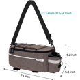 thumbnail image 4 of Waterproof Bike Trunk Cooler Bag with Insulated Lining, Large Capacity Rear Seat Pouch for Cycling Storage, 4 of 6