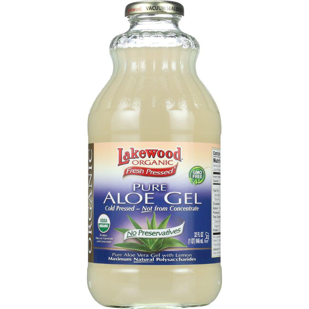 Lakewood Pure Aloe Gel Juice, 32 Oz (Pack of 6) - Walmart ...