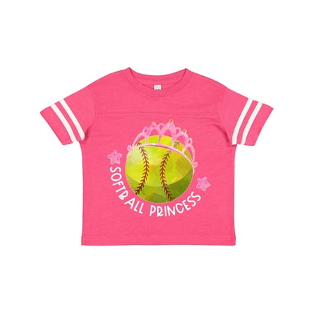 

Inktastic Softball Princess- Tiara Gift Toddler Toddler Girl T-Shirt