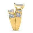 thumbnail image 3 of 10K Yellow Gold His Hers Round Dia. Cluster Matching Wedding Set 1/3ctw, Women's Size: 5-10, Men's Size: 7-13, 3 of 4