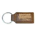 thumbnail image 4 of Keychain - Rectangle - Brother Crawfish - Leather, 4 of 4