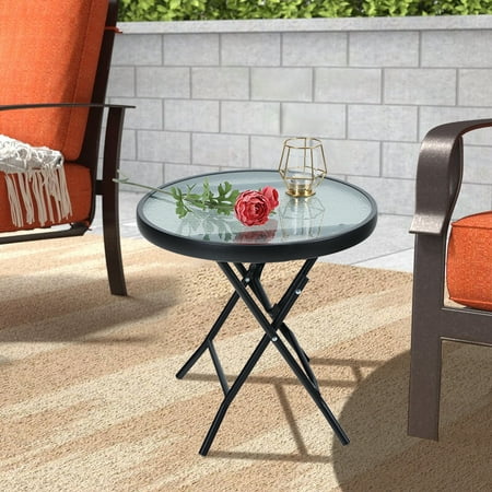 Mf Studio Outdoor Side Table Round Folding End Coffee Dia17 7 With Iron Frame Multiple Colors From Accuweather Mf Studio Outdoor Side Table Round, Marina Outdoor Patio Teak Round Coffee Table