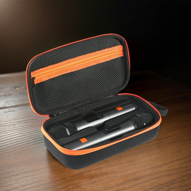 Estuche de viaje rígido Ndcxsfigh a prueba de golpes antiarañazos para sistema inalámbrico de dos micrófonos
