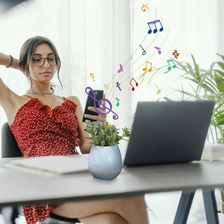 

WMYBD Gifts Tuoqi K3 Intelligent Music Flowerpot Creative Gift Can Play Piano Music Flowerpot Bluetooth Speaker