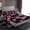 Pink, variant on Manfei Romantic Blue Rose Full Size Sheets, Western Valentines Day Bed Sheets, Teens Adult Men Women Sheet Sets, Luxury Bedroom Decor, 4-Piece