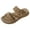 Khaki, variant on Womens Orthotic Sandals Comfortable Soft Cushion Slides Open Toe Braided Band Sandals