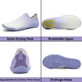 thumbnail image 4 of Stepedia Men Women Water Shoes Quick-Dry Swim Shoes for Beach Sport Surf Yoga Exercise, White Purple, 4 of 6