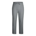 thumbnail image 4 of Tdoqot Mens Pants Baggy With Pockets Casual Straight Leg Cotton Linen Mens Sweatpants Gray Size 2XL, 4 of 5