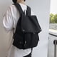 thumbnail image 3 of Mochila Sólida para Estudiantes Mochila Con Cordón Mochila para A La (negro), 3 of 7