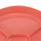 thumbnail image 2 of Plateau de service rond en plastique pour collations, fruits, noix et bonbons, avec 5 compartiments, pour Thanksgiving, Nouvel An chinois, rose, 2 of 4