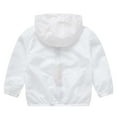 thumbnail image 2 of LFEOOST Summer Fall Outdoor Jacket 1-12 Years Kids Boys Girls Sun Protection Hoodie Jacket Toddler Lightweight Breathable Outwear White 130, 2 of 8