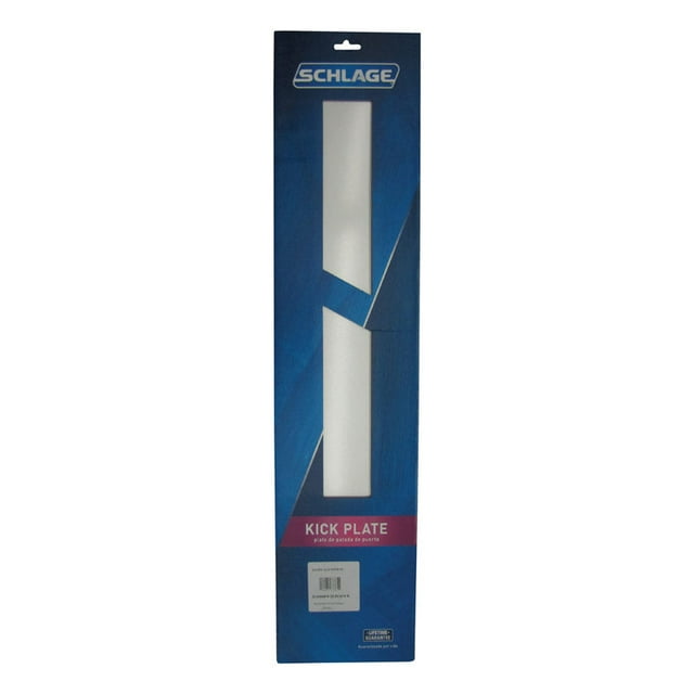Placa de apoyo Schlage de aluminio anodizado de 20,32 cm de alto x 86,36 cm de largo