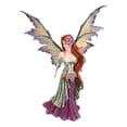 thumbnail image 4 of Amy Brown Large Summer Fairy Queen With Flower Adornment Statue Garden Fairies, 4 of 10