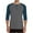 Blue Gray, variant on YOIAVAIOY Men's Color Block Henley Shirt Raglan 3/4 Sleeve Button T-Shirt Summer Casual Blouse Tops Beige XXL