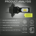 thumbnail image 5 of H7 LED Headlight Bulbs for 2003-2014 Porsche Cayenne H7 LED High/Low Beam 6500K White, 5 of 9