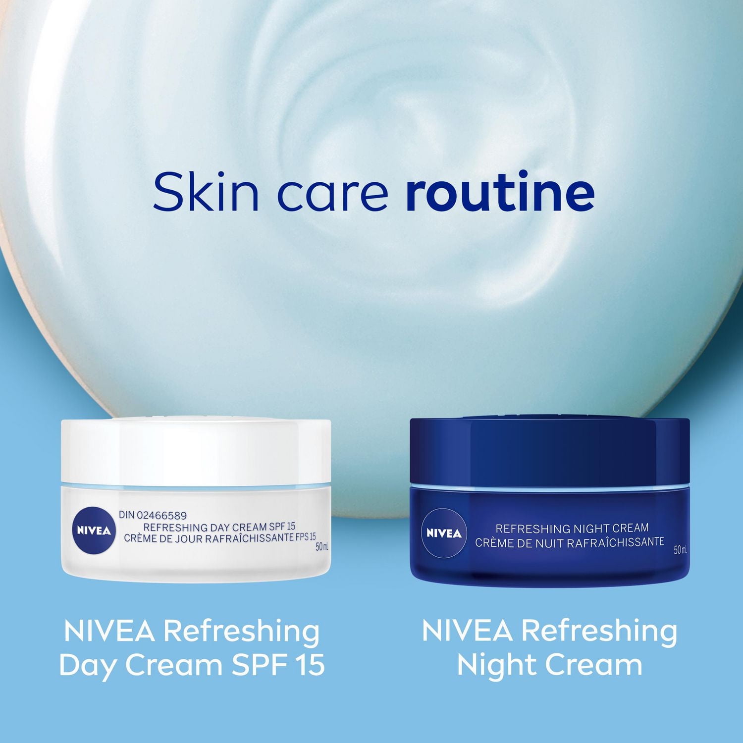 NIVEA Refreshing Day Cream SPF 15 24H Moisture, 50 mL, 50 mL