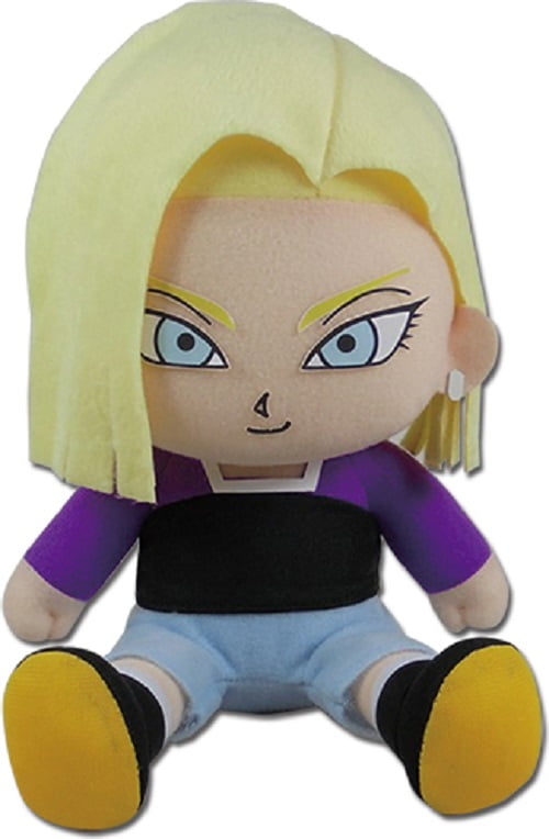 Great Eastern - Dragon Ball Super - Android 18 Sitting Plush, 7-inches