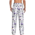 thumbnail image 3 of Xecao Lavender Bicycle Men's Straight Lounge Pajama Pants: The Ultimate in Comfortable Sleepwear, 3 of 9