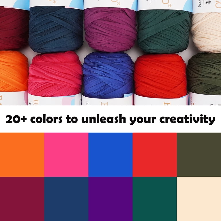 Batelo T-Shirt Yarn, 2-Pack Crochet Yarn for Beginners photo 5