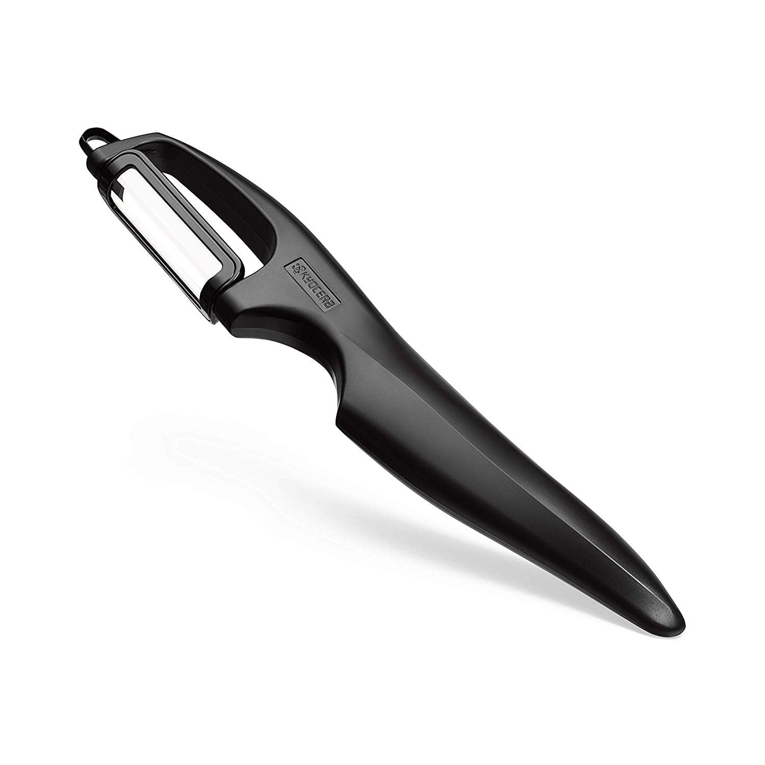 Kyocera Advanced Ceramic Vertical Double Edge Blade Peeler, Black