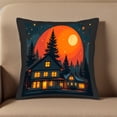 thumbnail image 5 of Set of 2 18x18in Throw Pillow Covers - Cozy Pine Tree Pattern Design for Couch Bed and Car - Perfect for a Warm Inviting Atmosphere, 5 of 8