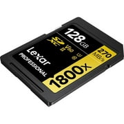 Lexar Professional GOLD Series 1800x SDXC UHS-II Memory Card , 128 GB