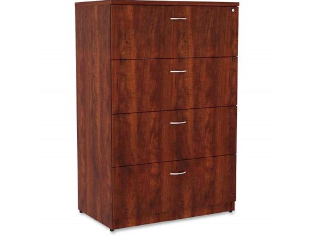 Lorell 4-Drawer Lateral File 35-1/2"x22"x54-3/4" Cherry 34387 - image 3 of 5