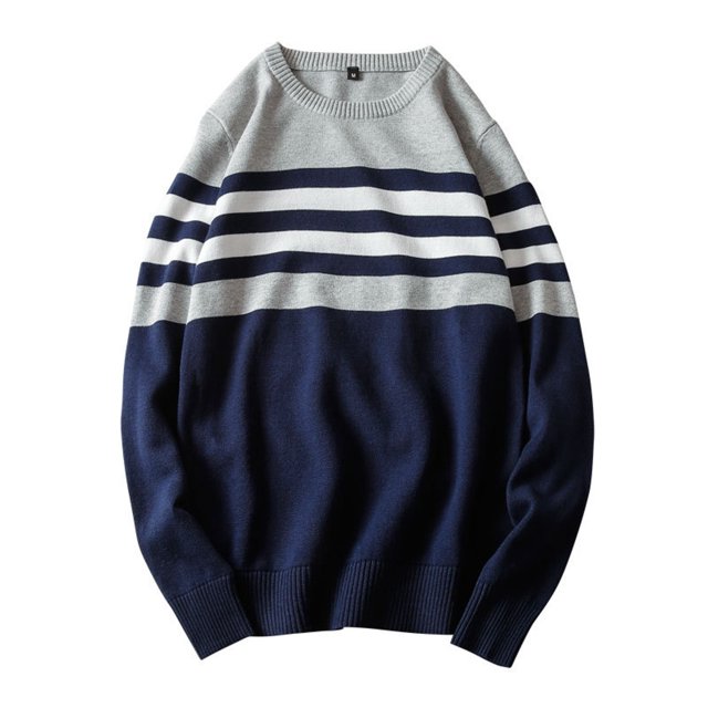Manteau Chandail pour Hommes Col Rond Chandail Décontracté Chaud Tricot d'Hiver Doux Confortable Élégant