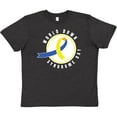thumbnail image 3 of Inktastic World Down Syndrome Day with Yellow and Blue Ribbon Youth T-Shirt, 3 of 5
