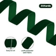 thumbnail image 2 of LoomJoyz 1 Inch x 25 Yards Dark Green Velvet Ribbon - Premium Soft Craft Ribbon for Gift Wrapping, Wedding Bouquets, and Holiday Decorations, 2 of 8