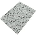 thumbnail image 4 of New Hairon Leather Handmade Ivory and Silver Area Rug, Hand Stitched Genuine Cowhide Leather Rug | LR2, 4 of 10