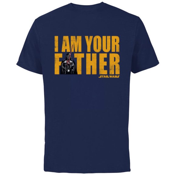 Star Wars Darth Vader I Am Your Father - Short Sleeve Cotton T-Shirt for Adults - Customized-Navy