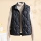 thumbnail image 5 of Chaquetas y abrigos casuales sin mangas y sin capucha para mujer, chaqueta acolchada ligera con cuello alto y sin mangas, abrigo con cremallera para otoño e invierno, chaqueta para mujer, 5 of 5