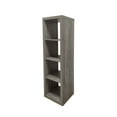 Better Homes & Gardens 4 Cube Storage Organizer Rustic Gray Finish