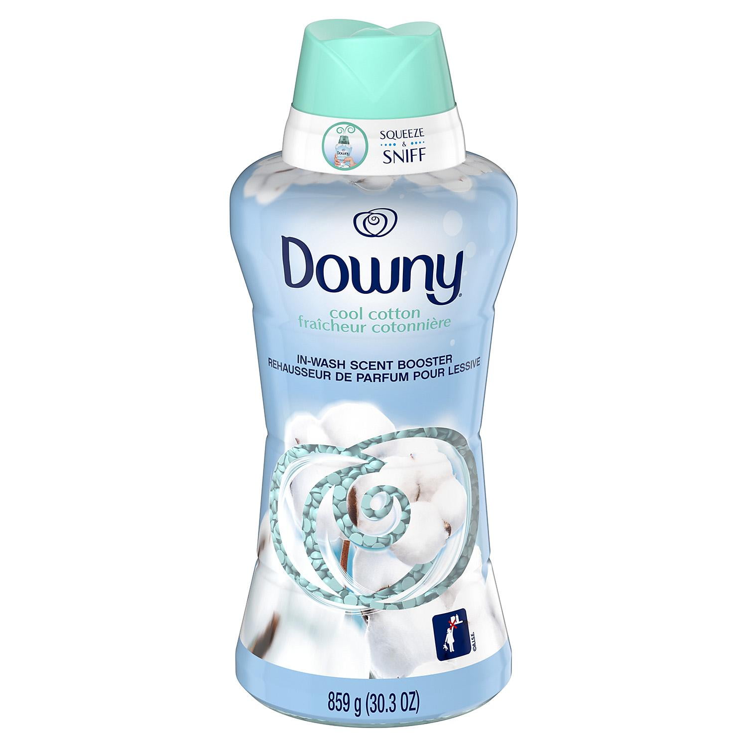 Downy In Wash Scent Booster Beads Cool Cotton 30.3 oz
