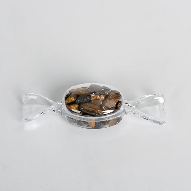 Xiao Hua 2 piezas de piedra de cristal natural marrón imitación caramelo piedra original adorno de escritorio decoración DIY regalo artesanía adorno de regalo