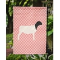 thumbnail image 3 of Carolines Treasures BB7978GF Dorper Sheep Pink Check Garden Flag Size, 3 of 3