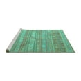 thumbnail image 2 of Ahgly Company Machine Washable Indoor Rectangle Southwestern Turquoise Blue Country Area Rugs, 3' x 5', 2 of 4