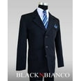 thumbnail image 1 of Boys Dark Navy Pinstripe Suit complete outfit dresswear, 1 of 6