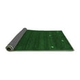 thumbnail image 2 of Ahgly Company Indoor Rectangle Abstract Emerald Green Contemporary Area Rugs, 2' x 5', 2 of 4