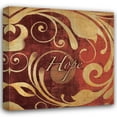 thumbnail image 1 of Kristin Emery 15x15 Gallery Wrapped Canvas Wall Art Titled - Red and Gold Hope, 1 of 4