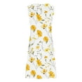 thumbnail image 4 of Hvot&aat Womens Casual Summer Sleeveless Dress V Neck O-Ring Shoulder Sundress Vintage Floral Print Short Dresses, 4 of 4