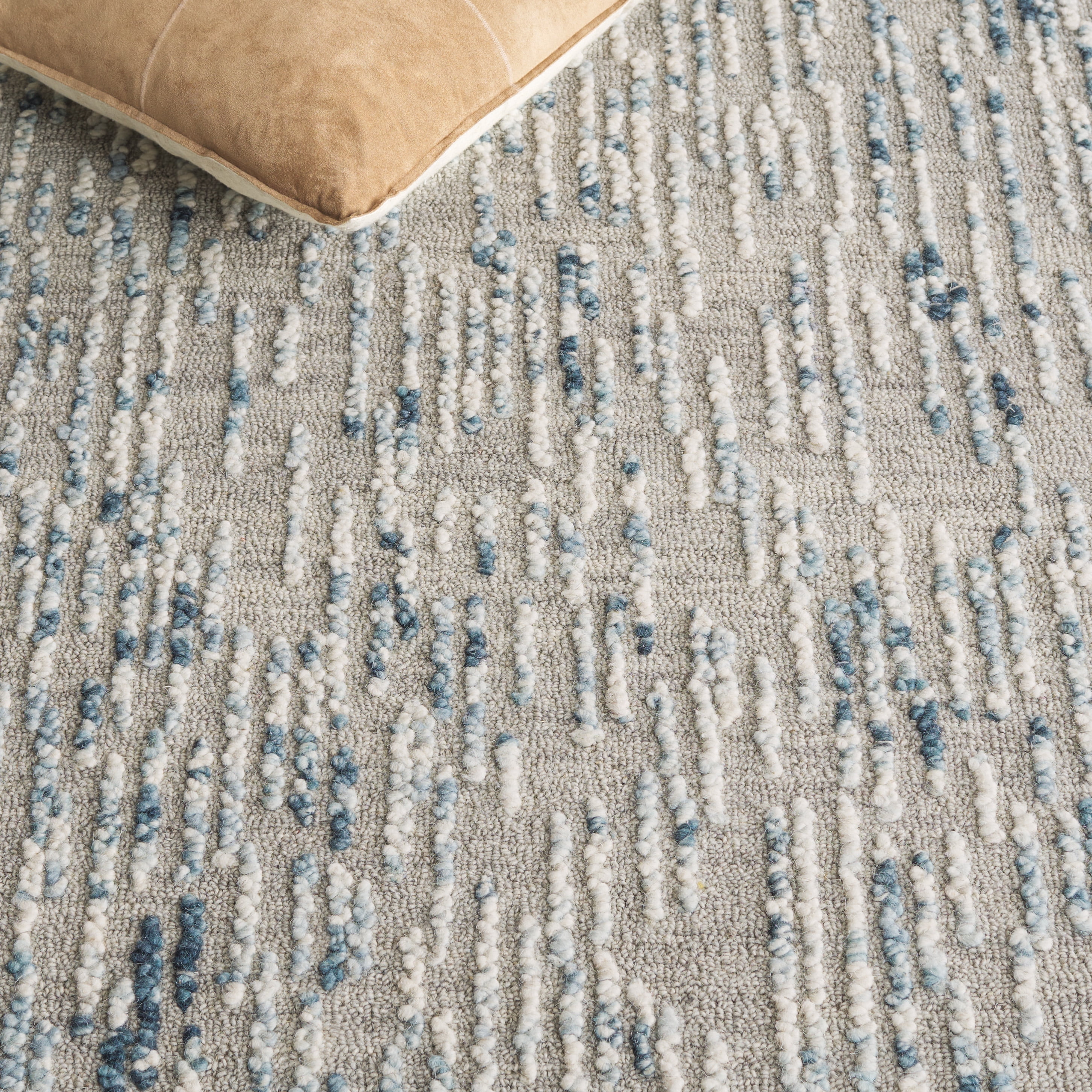 SAFAVIEH Abstract Elijah Striped Geometric Area Rug, Gray/Blue, 4' x 6'