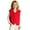Red, variant on Vest Girls with Trim Reversible Padded Sleeveless Jacket Casual Loose Winter Warm Comfortable Outerwear