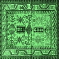 thumbnail image 1 of Ahgly Company Indoor Square Persian Emerald Green Traditional Area Rugs, 4' Square, 1 of 4