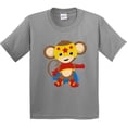 thumbnail image 3 of Inktastic Superhero Monkey, Cute Monkey, Brown Monkey, Cape Youth T-Shirt, 3 of 5