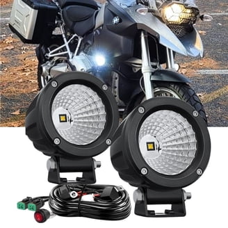 atv light bar cigarette lighter LEMIL 72W LED Magnetic Work - Spot, Fog, Driving, Boat, Truck, Pickup, SUV, ATV, UTV 4.5Inch 14LEDs Flood Beam Round LED Light Cigarette Lighter Powered with Wiring Material Magnetic LED Light Bar, Off